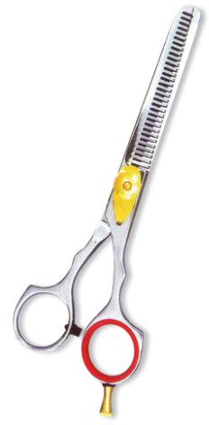 Pofessional Thinning Scissor. One Blade Teeth and One Blade Razor. Mirror Finish.