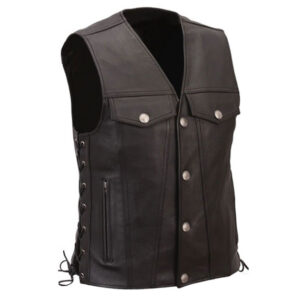 Men Fashion Leather Vest