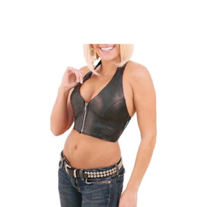 Leather Halter-Zipped