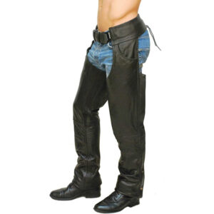 Premium Leather Chaps With Pant Pockets