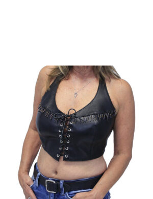 Lace-Up Long Halter