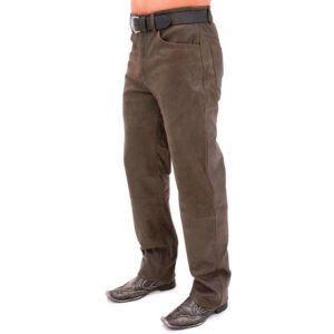 Rich Brown Leather Pants